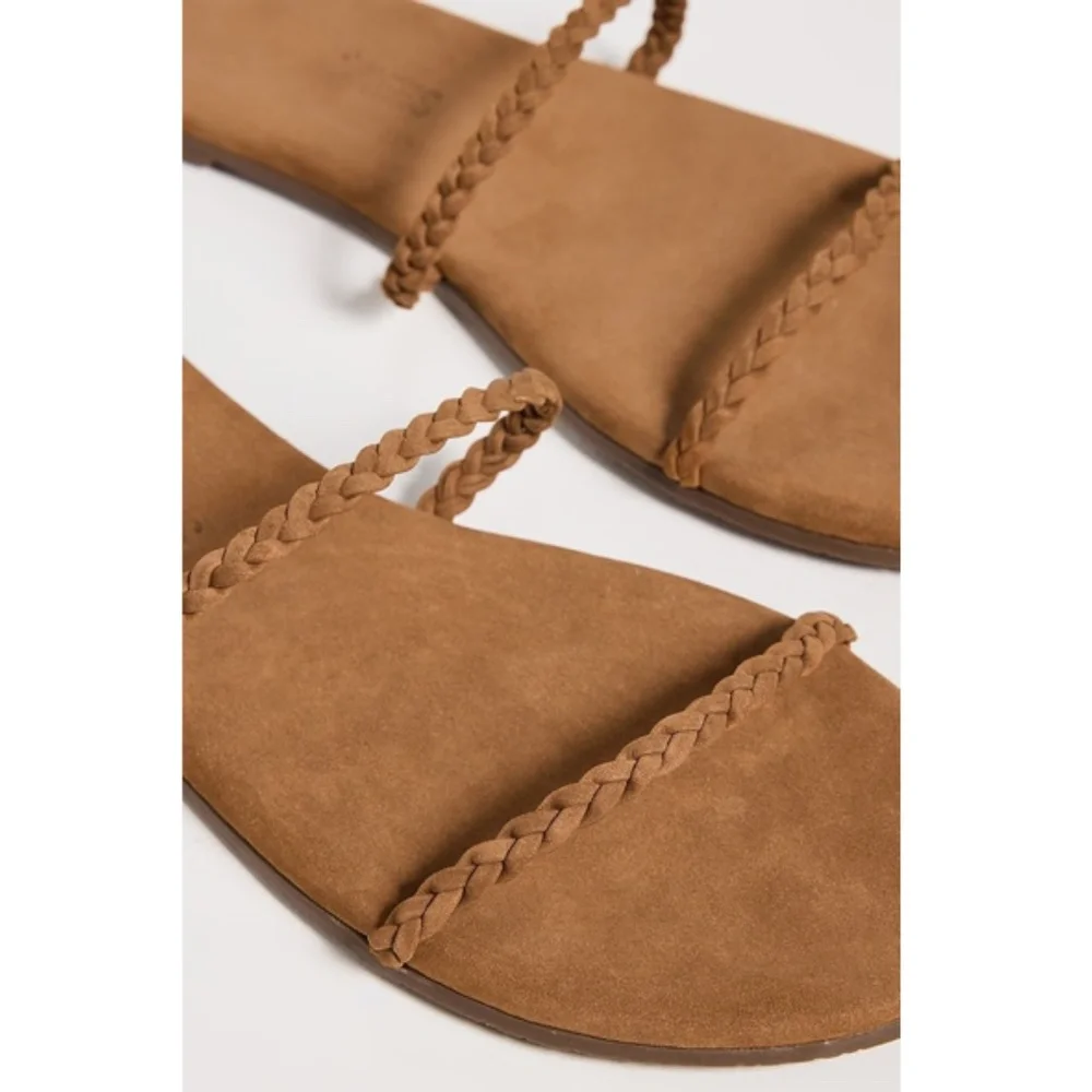 Brand New TKEES Gemma Braid Slides size 8 Camel - Picture 5 of 13